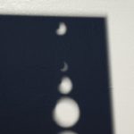 部分日食をピンホールで観察実験